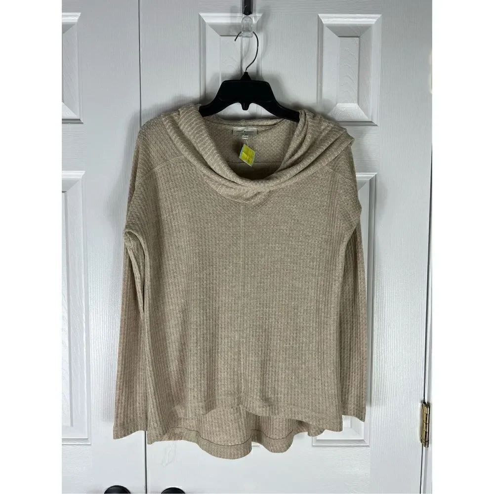 NWT Lucky Womens Cowl Neck Blouse Size XS